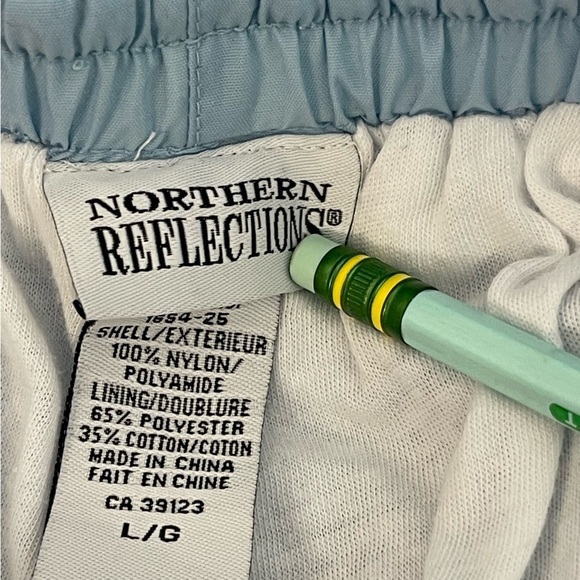 Vintage Northern Reflections Jogger Pants lined baby blue Large - Picture 8 of 8